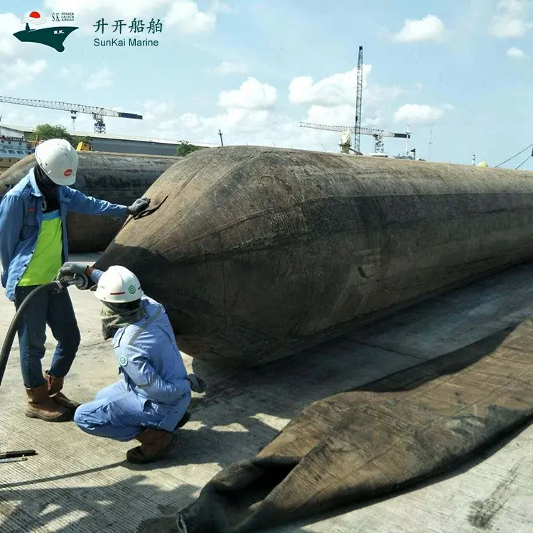 Airbag inflável para reparo de navio